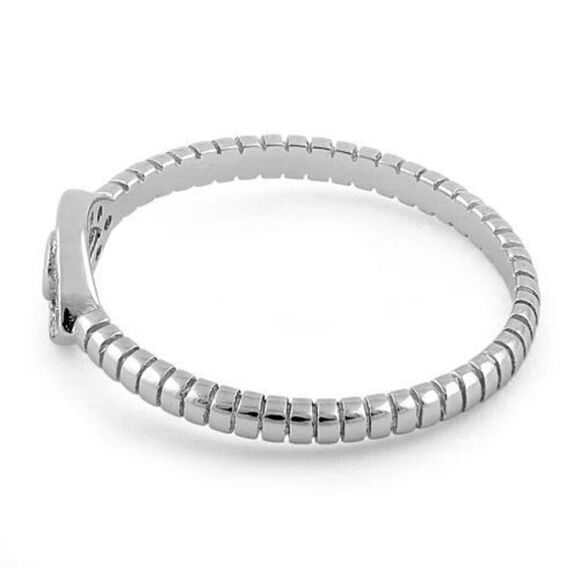 Aquamarine Blue Stone Evil Eye Sterling Silver Ring New - Picture 4 of 4